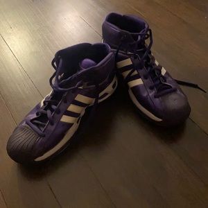 Purple Adidas Basketball Shoes (11.5)